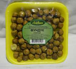 Фундук суш.очищ.70 гр лоток